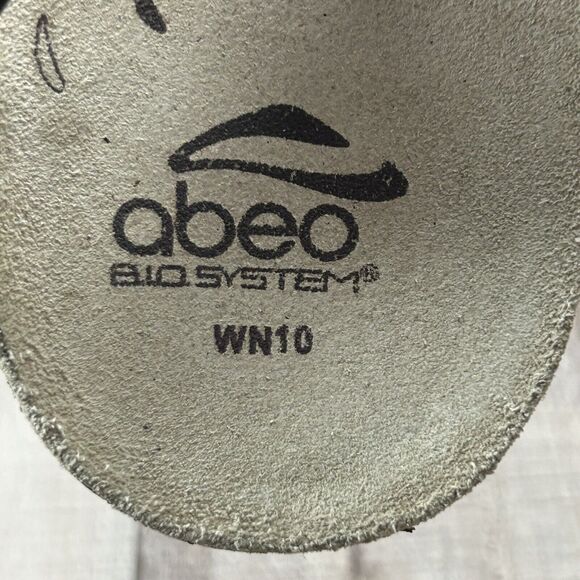 Abeo Biosystem Women's Strappy Sandal Leather Ankle Strap Buckle Brown Size 10 - Picture 15 of 15